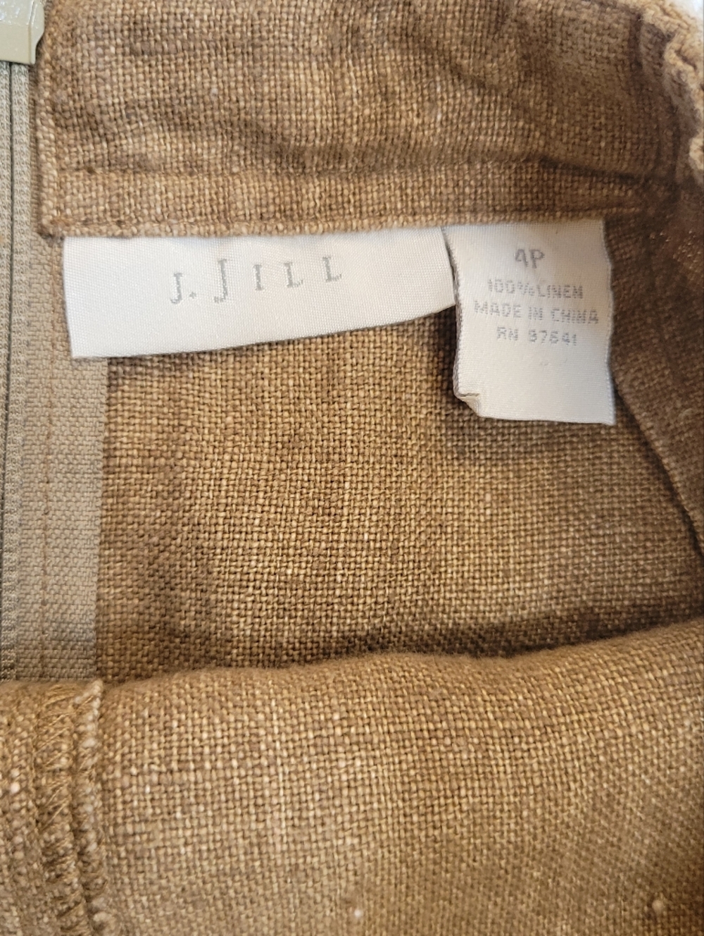 J.Jill Camel 100% Linen Maxi Skirt Lightweight A-Line Pull On Casual Size 4P - Picture 10 of 11